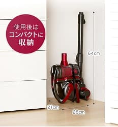 使用後はコンパクトに収納 21ｃｍ×28ｃｍ×64㎝